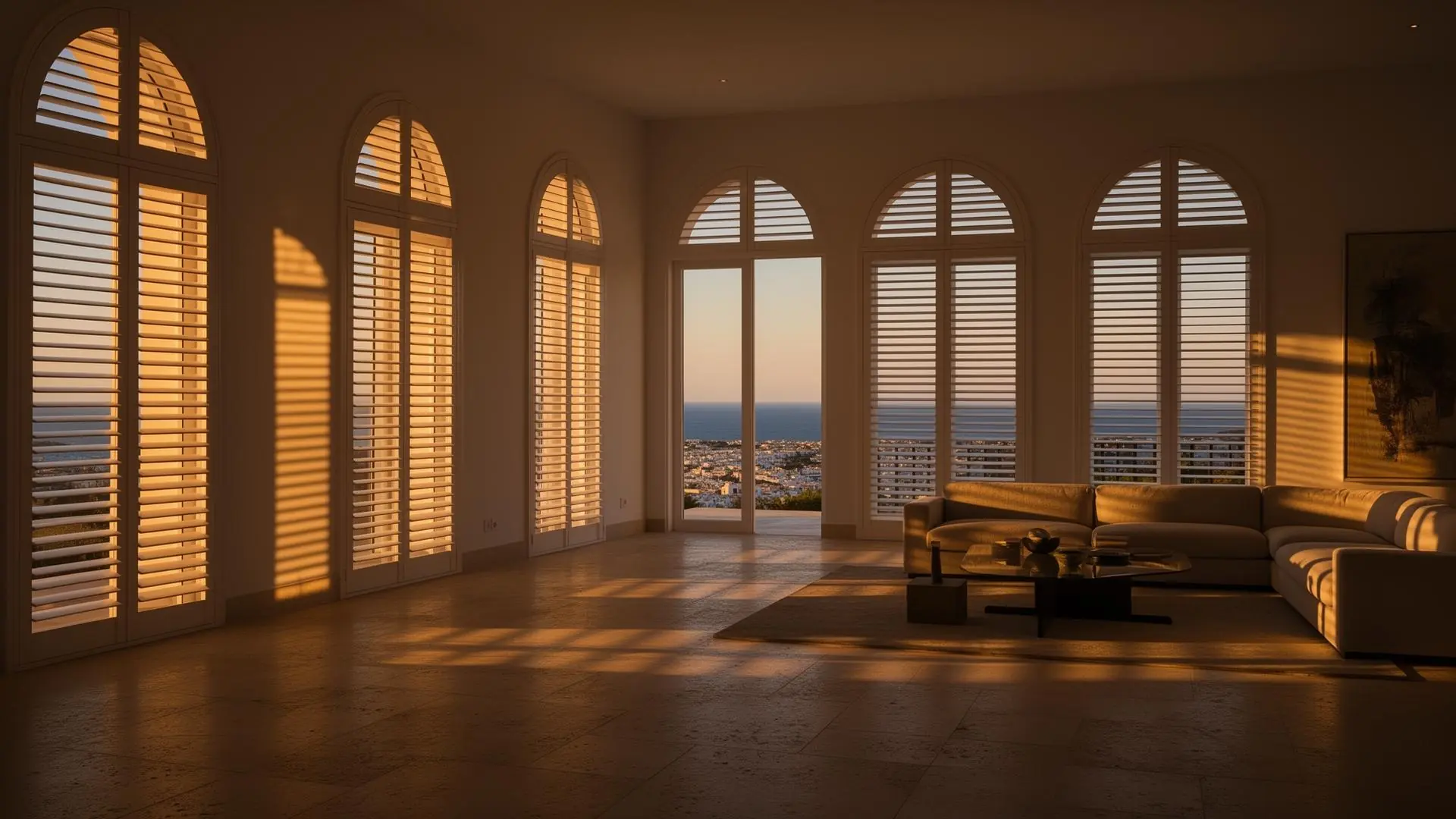 Luxury Algarve villa with plantation shutters